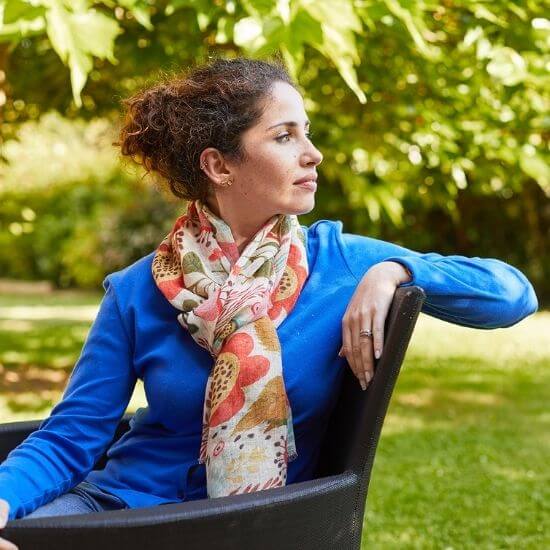 Floral scarf Abélia